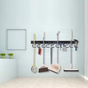 img 2 attached to Organize Your Garage And Garden With NZACE Adjustable 48 Inch Wall Storage System
