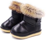 👞 cozy komfyea: stylish and durable winter leather shoes and boots for toddler boys логотип