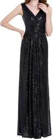 img 3 attached to Kate Kasin Sequin Evening Gown Women's Clothing - Dresses