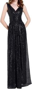 img 2 attached to Kate Kasin Sequin Evening Gown Women's Clothing - Dresses