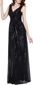 img 1 attached to Kate Kasin Sequin Evening Gown Women's Clothing - Dresses