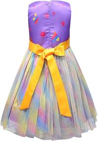 img 3 attached to FUNTEKS Little Girls Princess Toddler Girls' Clothing via Dresses