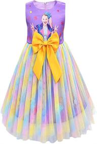 img 4 attached to FUNTEKS Little Girls Princess Toddler Girls' Clothing via Dresses