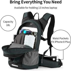 img 3 attached to 🎒 Stay Hydrated on the Go with RUPUMPACK Insulated Hydration Backpack - Ideal for Hiking, Running, Cycling, Camping, and Commuting - BPA Free Bladder Included - Lightweight and Versatile - 18L Capacity - Suitable for Men, Women, and Kids