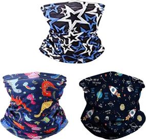 img 3 attached to Printed Reusable Washable Bandanas Fashion Girls' Accessories : Fashion Scarves