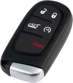 img 2 attached to Keyless Entry Remote Start Fob (GQ4-54T) for 2014-2019 Jeep Cherokee - Smart Key - Compatible with 2015, 2016, 2017 and 2018