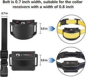 img 3 attached to 🐶 Paipaitek Shock Collar Replacement: 3/4 Dog Collar Strap Fitting Most Training & Bark Collars - 2 Pack