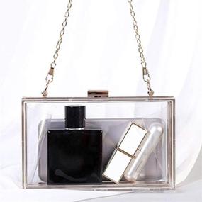 img 1 attached to Stylish Transparent Acrylic Evening Fashion Shoulder Handbags & Wallets in Clutches & Evening Bags for Women