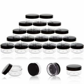img 4 attached to 75-Pack Of Black 3 Gram 3 ML ZEJIA Sample Containers With Lids - Ideal For Makeup And Beauty Samples