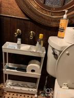 картинка 1 прикреплена к отзыву SPACEKEEPER Slim Rolling Storage Cart, Laundry Room Organization, 3 Tier Mobile Shelving Unit Bathroom Organizer Storage Rolling Utility Cart For Kitchen Bathroom Laundry Narrow Places(Black) от Brian Martin