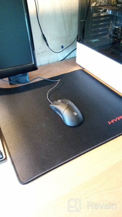 img 1 attached to 🖱️ HyperX FURY S - Pro Gaming Mouse Pad: Precision-Optimized Cloth Surface with Anti-Fray Edges - Large Size review by Adhi Surya Buana (Ad ᠌