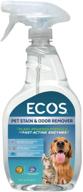 earth friendly ecos, pet odor remover: powerful 22 fl oz solution logo