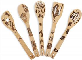 img 4 attached to 5-Piece Star Wars Wooden Spoon Set - Perfect For Kitchen Decor, Gifts & More!