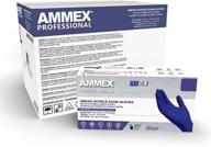 ammex indigo nitrile exam gloves, 1000-count case, 3 mil, x-large size, latex-free, powder-free, textured, disposable, non-sterile, food-safe, ainpf48100 logo