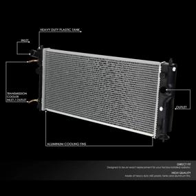 img 3 attached to DNA Motoring OEM RA 2335 Aluminum Radiator