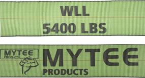 img 3 attached to 🔒 Mytee Products 4x30 Green Winch Straps - Heavy Duty Tie Down with Flat Hooks WLL# 5400 lbs - 4 Inch Cargo Control for Flatbed Truck Utility Trailer