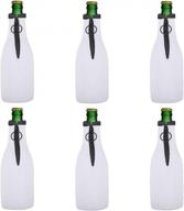 keep your drinks cold with neoprene beer bottle sleeves - perfect for parties and celebrations! (set of 6) logo