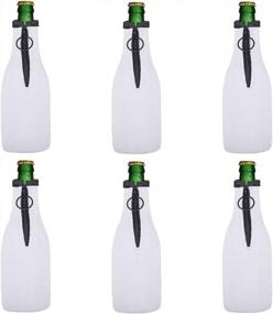 img 4 attached to Keep Your Drinks Cold With Neoprene Beer Bottle Sleeves - Perfect For Parties And Celebrations! (Set Of 6)