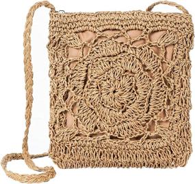 img 4 attached to Stylish JOSEKO Crossbody Wicker Handbags & Wallets for Women - Perfect Summer Shoulder Bags