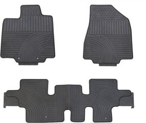img 4 attached to 🏞️ Durable TMB All Weather Floor Mats Designed for Nissan Pathfinder 2013-2021