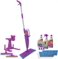 🧹 rejuvenate click n clean deluxe bundle: unleash the power of multi-surface spray mop system with free pro grade grout brush and reusable microfiber pads! логотип