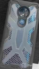 img 5 attached to Military Grade Drop Tested Moto G7 Power/Supra/Optimo Maxx Case - Rugged Protective Bumper Cover (Frost Clear/Black) | Affinity Series