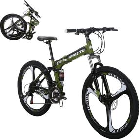 img 4 attached to OBK G4/G6 26" Full Suspension Folding Mountain Bike 21 Speed Bicycle Men Or Women MTB Foldable Frame