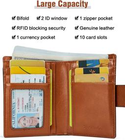 img 2 attached to BOSTANTEN Leather Wallet Blocking Pocket Women's Handbags & Wallets ~ Wallets