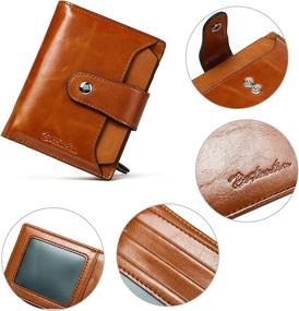 img 1 attached to BOSTANTEN Leather Wallet Blocking Pocket Women's Handbags & Wallets ~ Wallets