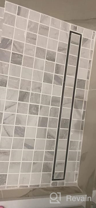 img 1 attached to Professional Brushed Stainless Steel Rectangle Shower Floor Drain - Neodrain 24-Inch Linear Shower Drain With Tile Insert Grate - Ideal For Floor Shower Drain Needs review by Philip Brianne