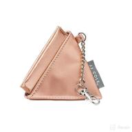 rose gold vegan leather pyramid pacifier pouch by jj cole logo