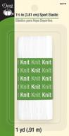 get comfortable: dritz 9327w 1-1/2-inch white sport knit elastic for your active wear logo