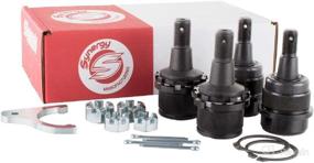 img 1 attached to 🔧 Enhanced Synergy MFG Adjustable Ball Joint Kit (Knurled) for Dodge Ram 2003-2013 HD Models