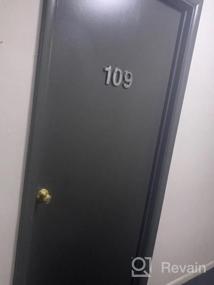 img 7 attached to 4-дюймовые номера почтовых ящиков 2, наклейки с номером адреса двери 0-9 для дома/квартиры/этажа, бронза/серебро, от Hopewan. (2, серебро)