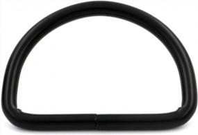 img 1 attached to Premium Quality BIKICOCO 2 Inch Metal D-Rings Buckle Non-Welded For Sewing DIY - Pack Of 10 - Black