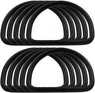 premium quality bikicoco 2 inch metal d-rings buckle non-welded for sewing diy - pack of 10 - black logo