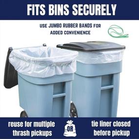 img 2 attached to 5-Pack Of 26-Inch Rubber Bands For 64-65 Gallon Trash Cans, Perfect Fit And Flexibility