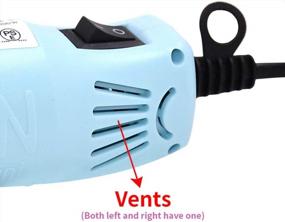 img 1 attached to Mofa Resin Heat Gun,6.6Ft Cable 300W Hot Air Gun For Crafting,Acrylic Paint Dryer Multi-Purpose Electric Heating Nozzle (Light Blue)
