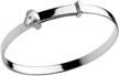 sterling silver diamond heart bangle bracelet - adjustable for girls jewelry logo