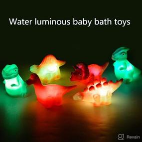 img 3 attached to Cherislpy Light Up Bathtub Dinosaur Stuffers