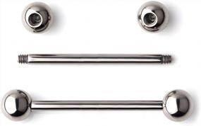 img 2 attached to Stylish And High-Quality Titanium Nipple Shield Barbell Ring For Body Piercing - Available In Multiple Sizes And Quantity