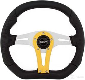 img 1 attached to Grant 497 D-Series Racing Wheel With Yellow Vertical Spoke
