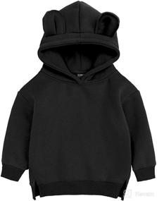 img 4 attached to 👶 Long Sleeve Hooded Unisex Baby Sweatshirt Sweat Top