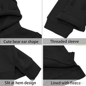 img 1 attached to 👶 Long Sleeve Hooded Unisex Baby Sweatshirt Sweat Top