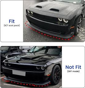 img 2 attached to 🚗 Hoolcar Front Bumper Lip Splitter Protector for Dodge Challenger 2015-2021 Scat Pack R/T GT SRT Plus – Blue (2PCs)