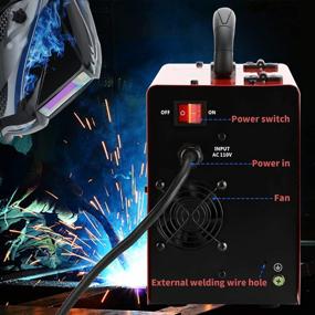 img 2 attached to 145Amps Mig Welder - 110V Gasless Flux Wire Core Welding Machine For MMA/Lift TIG & Mig