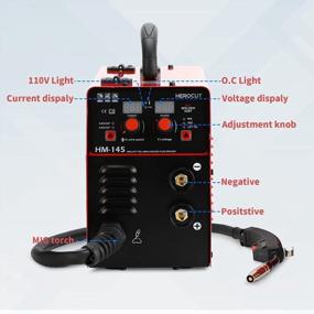 img 3 attached to 145Amps Mig Welder - 110V Gasless Flux Wire Core Welding Machine For MMA/Lift TIG & Mig