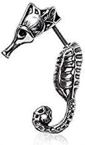 img 1 attached to 316L Surgical Steel Seahorse Taper