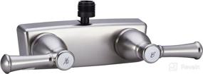 img 4 attached to 🚿 Dura Faucet DF-SA100L-SN RV Shower Faucet Valve Diverter: Hot/Cold Handle in Brushed Satin Nickel