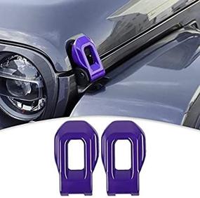 img 4 attached to CheroCar For Jeep Hood Lock Latches Cover Catch Brackets Cover External Accessories Decoration Stickers For 2018-2021 Jeep Wrangler JL JLU &Amp Exterior Accessories best: Hood Scoops & Vents